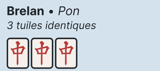 Exemple de brelan